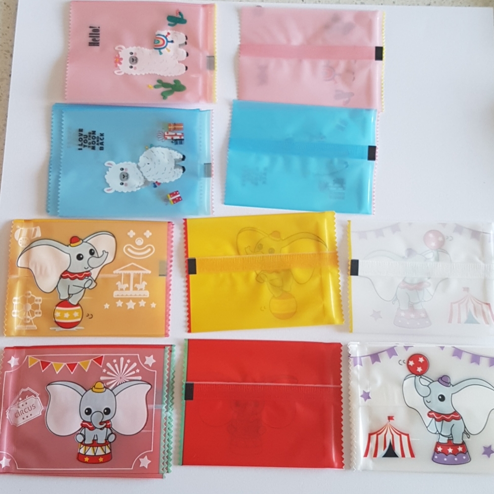 25 pcs Small Open Clear Bags 7x9.5cm